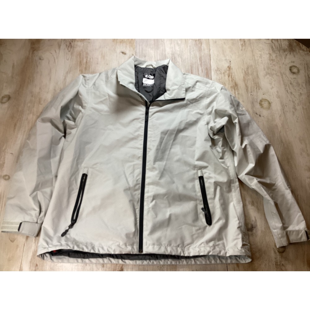 Gill Crew Sport Lite Waterproof Breathable Jacket Mens UK 20 USA 16 EUR 46 Beige